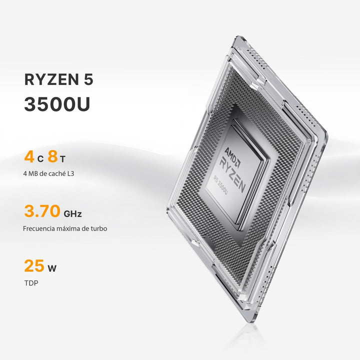 N1 Lite Mini PC, mit AMD Ryzen 7 5700U(bis zu 4,3GHz) Mini Gaming PC, 16GB RAM 512GB SSD Desktop PC,