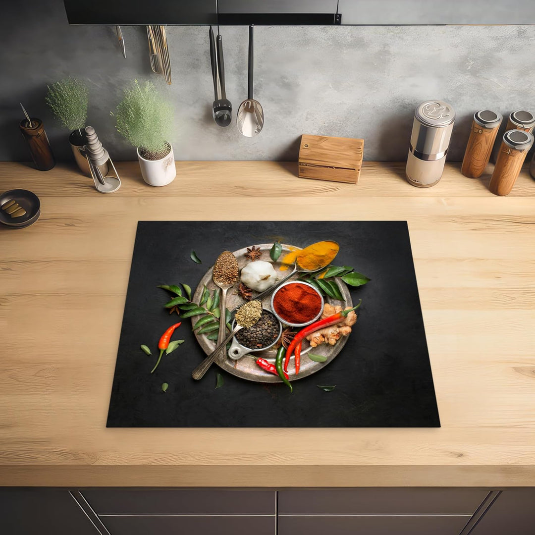 KitchenYeah© Herdabdeckplatte Einteilig Küche Ceranfeld Abdeckplatte Cerankochfeld Abdeckung Indukti