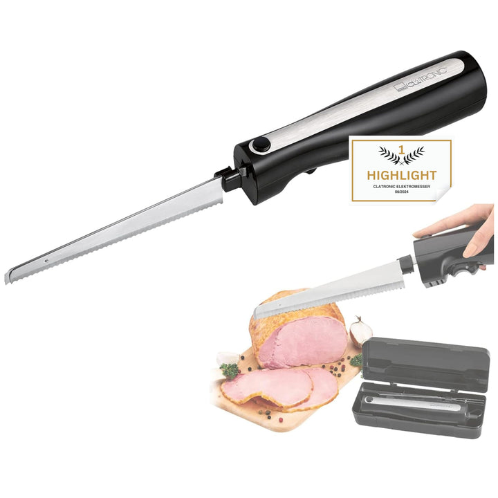 Elektromesser Küche Elektrisches Messer für Fleisch Küchenmesser Elektrisch für Gefriergut (Edelstah