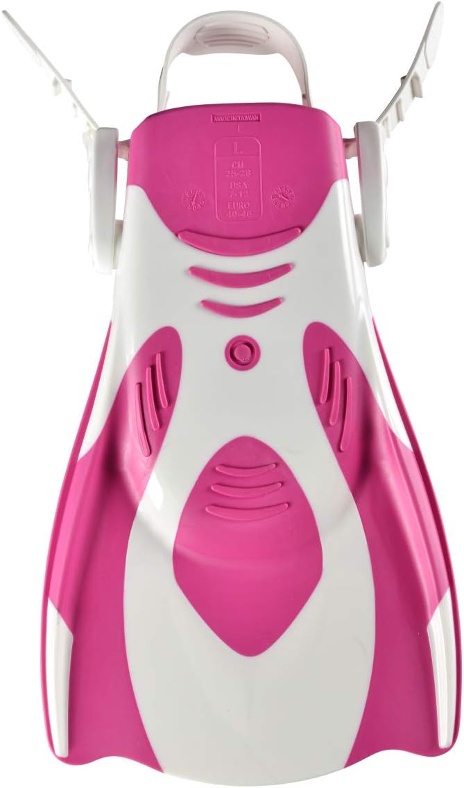 ARENA Unisex Trainings-Flosse Powerfin Fit Trainingsflosse L white-pink Single, L white-pink Single