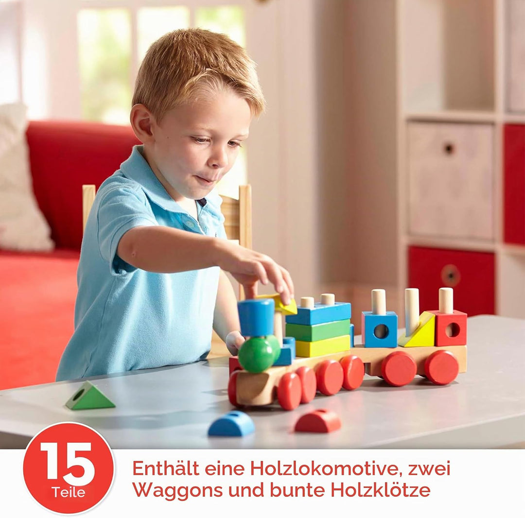Sablon 572 - Melissa &amp; Doug - Steck-Lokomotive (18-teilig)