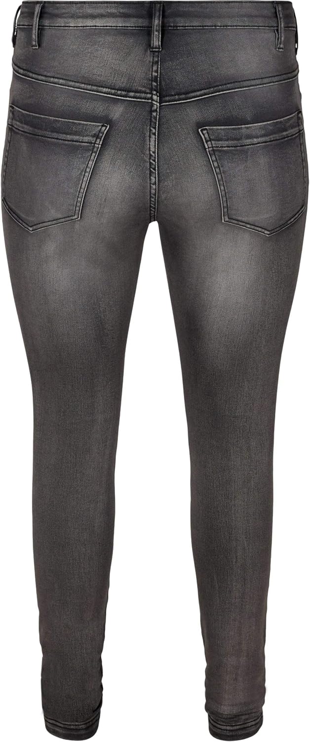 Zizzi Amy Jeans Damen Grosse Grössen - Skinny High Waist Jeans mit Stretch - Super Slim Fit - Plus S