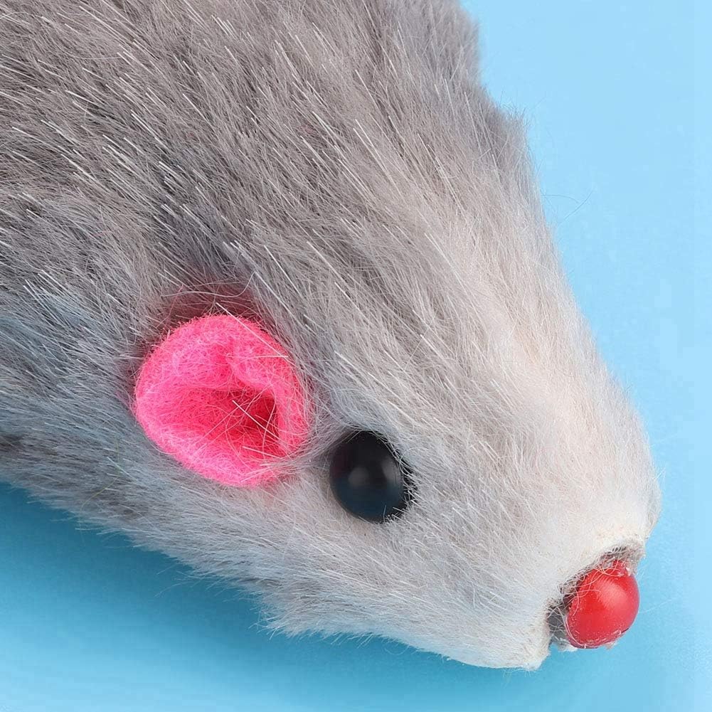Katzenspielzeug gefälschte Maus, Katzenspielzeug Eingebauter Sound Plüsch gefälschte Mäuse, kleine P
