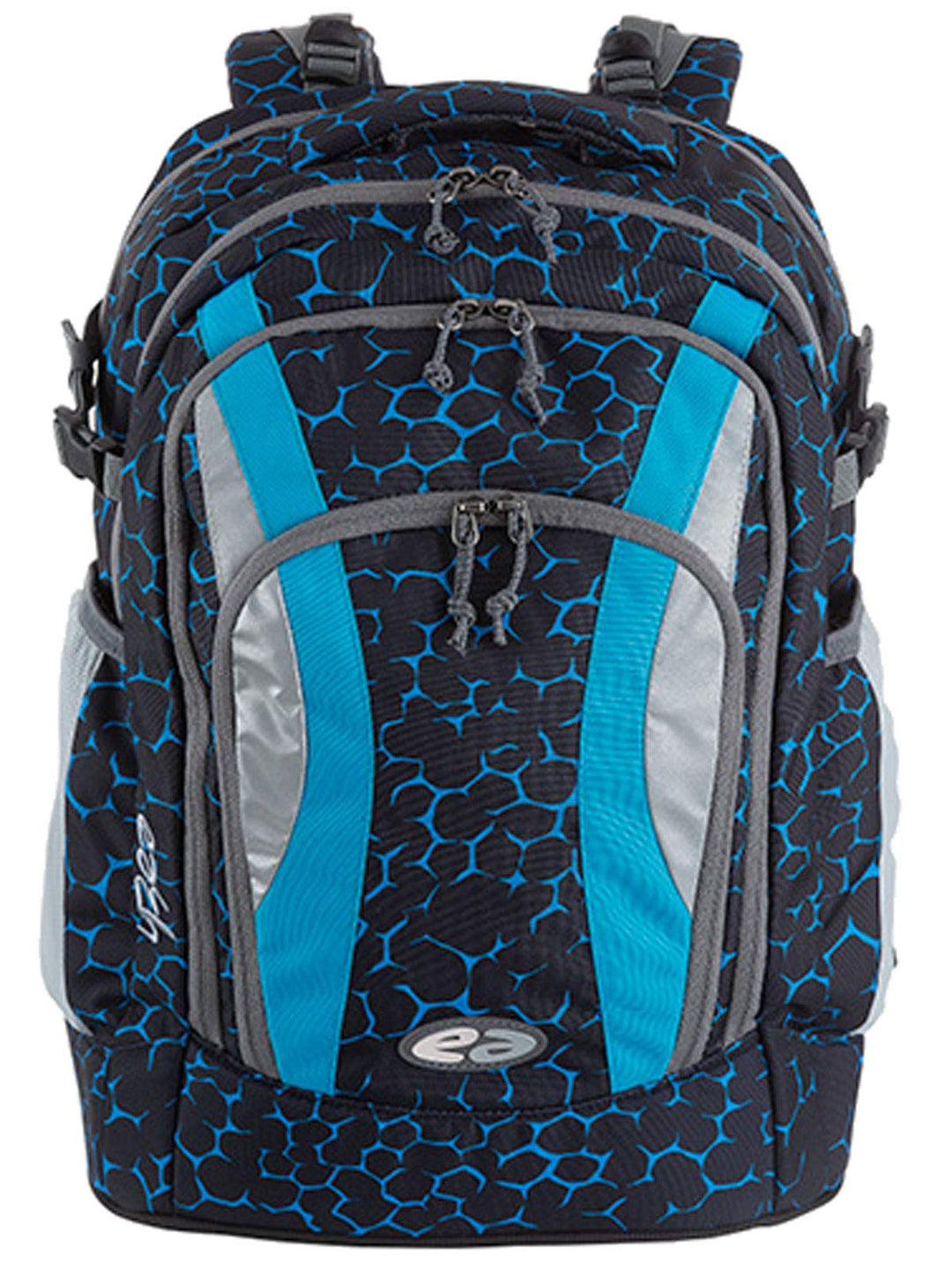 YZEA Schulrucksack AIR Net mit Atmungsaktiven Netzrücken 1,1 Kg + Adressanhänger Bowatex