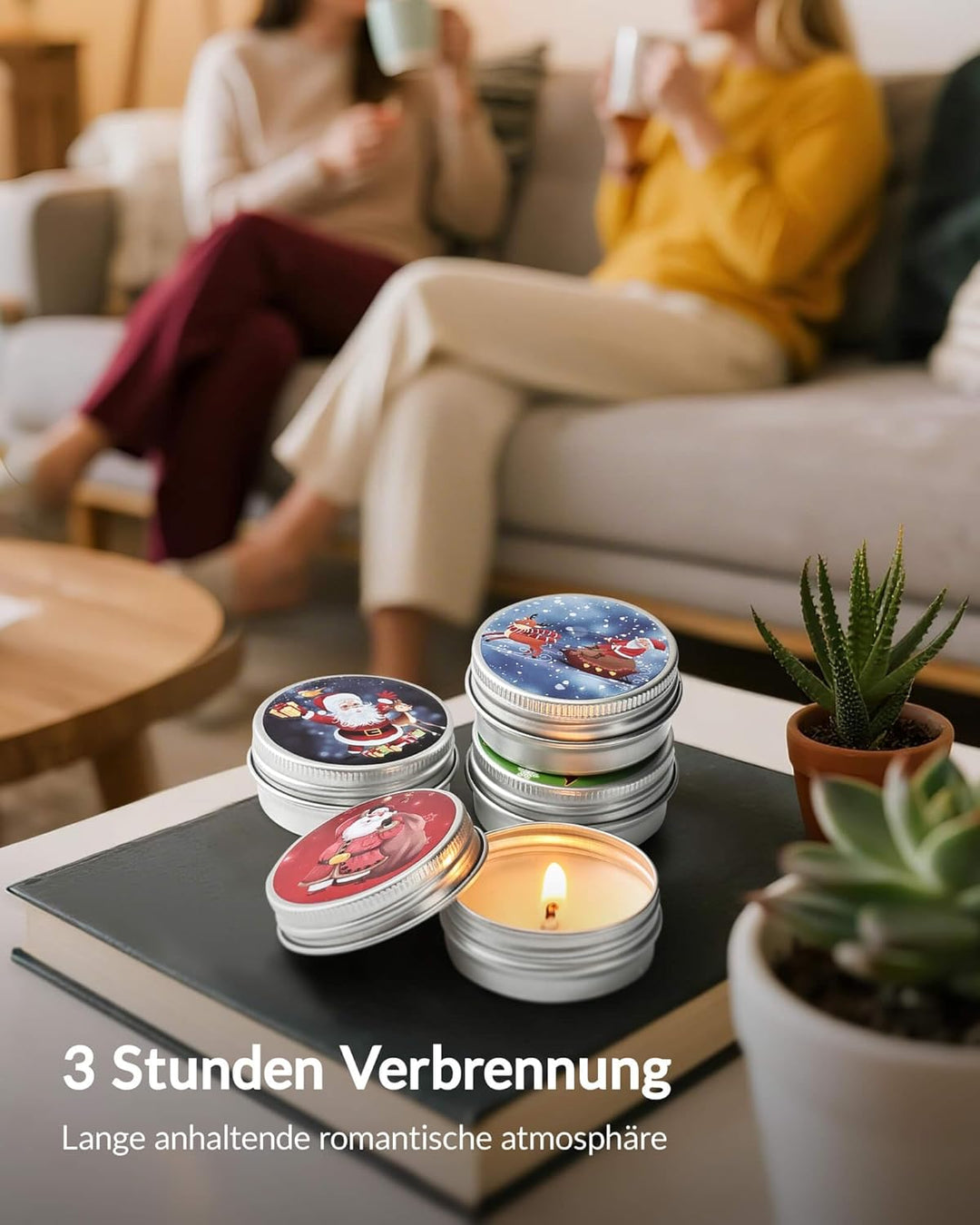 Moyel 24 Stück Adventskalender Kerzen 2025 Adventskalender 2025 Frauen Romantische Weihnachtskalende