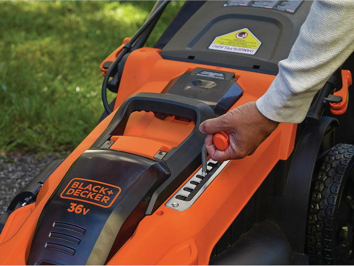 Black+Decker 3-in-1 Akku-Rasenmäher (mit Autosense 36V, 48 cm Schnittbreite, für mittlere und grosse
