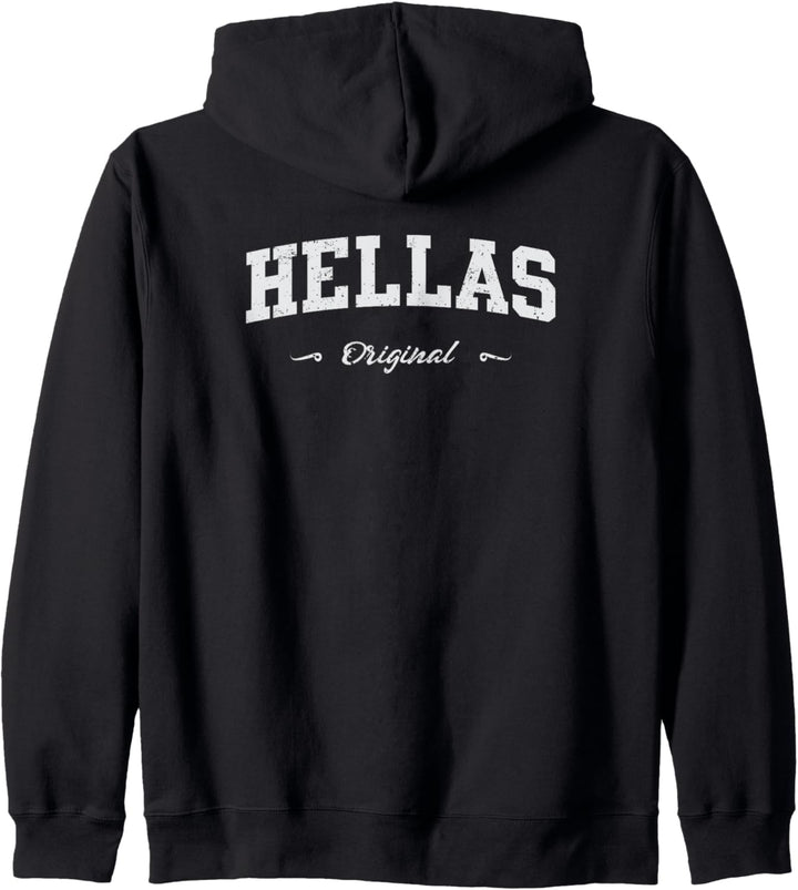 Hellas Griechenland Sport Souvenir Fanartikel Design Kapuzenjacke