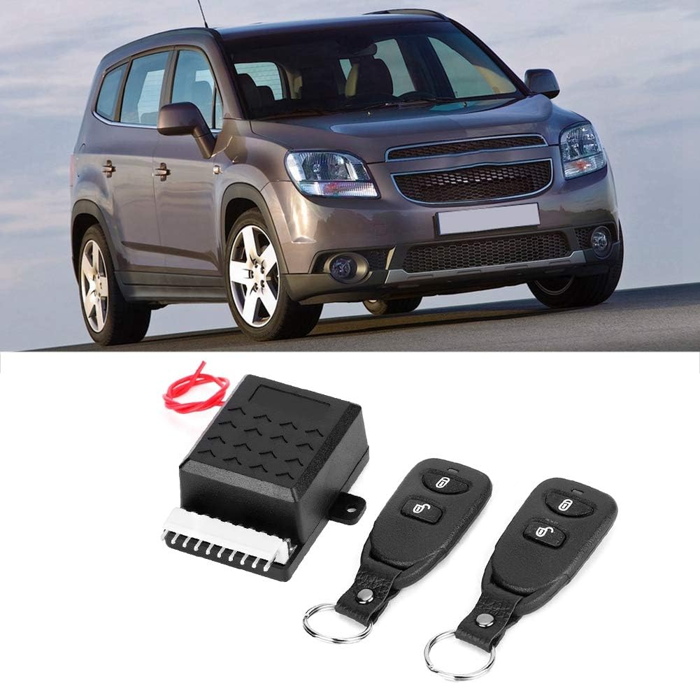 KIMISS Car Remote Lock, Universal Auto Zentralalarmsystem Fernbedienung Diebstahlsicherungs-Kit