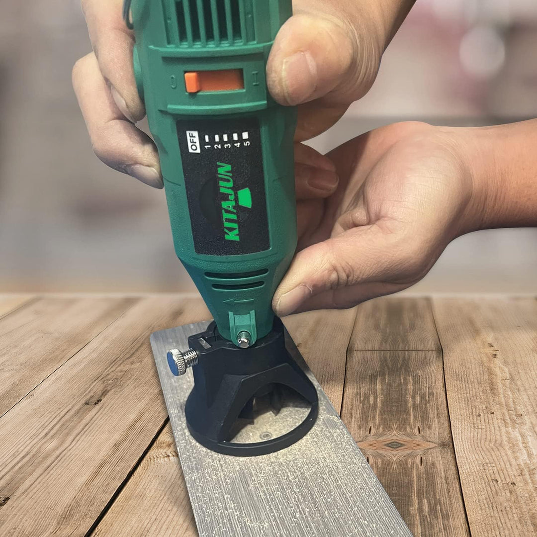 Rotary Tool Kit, 5 Speed Adjustments 10000-37000RPM, Equipped with Flex Shaft and Multifunctional Ch