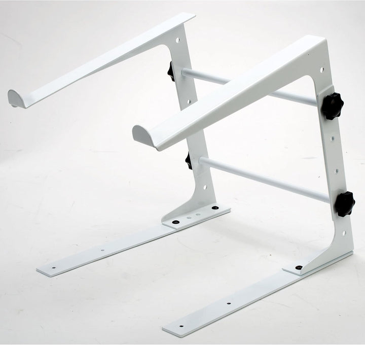 Fame Audio LS-1 SNOW Laptop Stand, Stabiler Verstellbarer, Ideal für DJs, Musiker, Techniker, Inklus