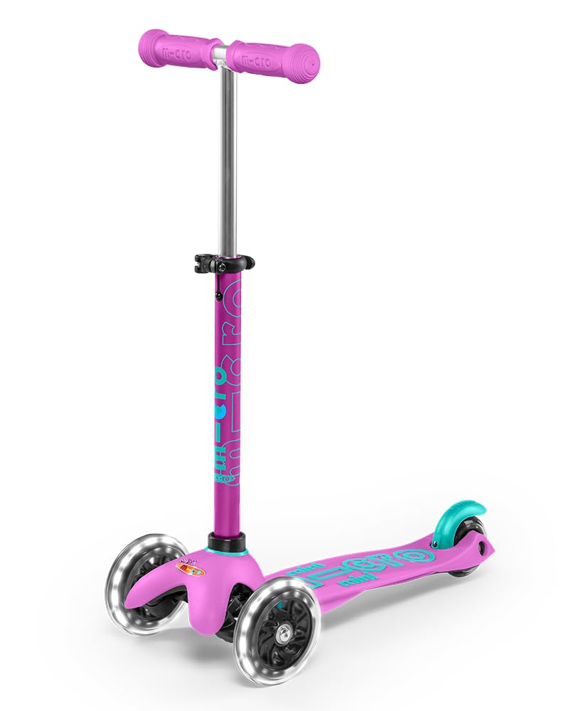 Micro® Mini Deluxe LED, Original Design 2-5 Years, Weight 1.9 kg, Max Load 50 kg, Height 48-68 cm, 3