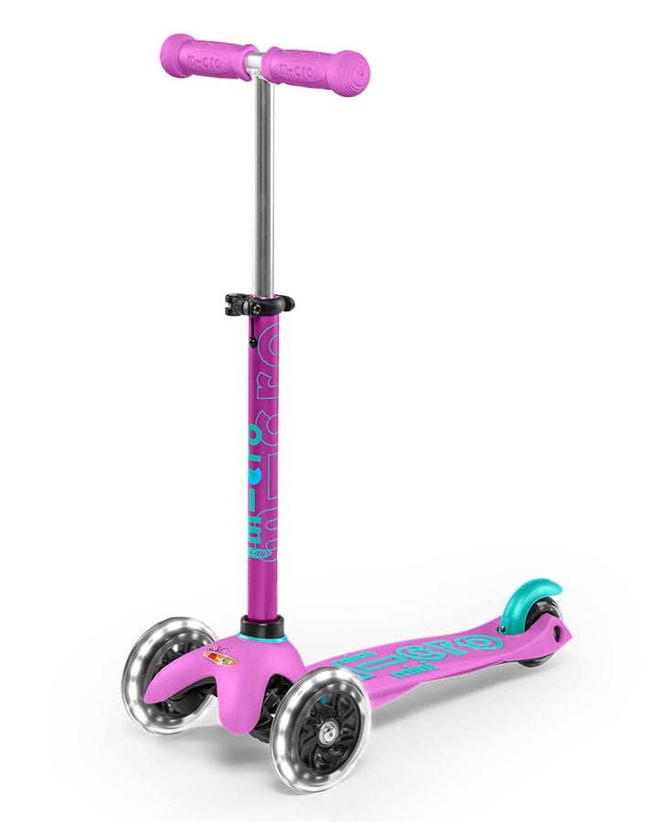 Micro® Mini Deluxe LED, Original Design 2-5 Years, Weight 1.9 kg, Max Load 50 kg, Height 48-68 cm, 3