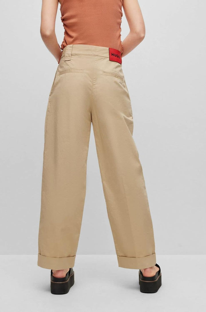 HUGO Damen Chino_Flat 36 Medium Beige265, 36 Medium Beige265