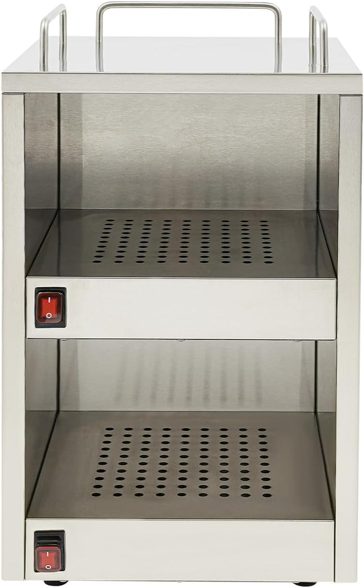 Elektrischer Tassenwärmer, kommerziell, 140 W, doppelte Ebene, professioneller Heizschrank, Kaffeeta