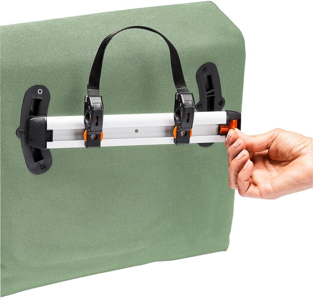 VAUDE Fahrradtasche für Gepäckträger Augsburg IV 20L Einheitsgrösse Willow Green, Einheitsgrösse Wil