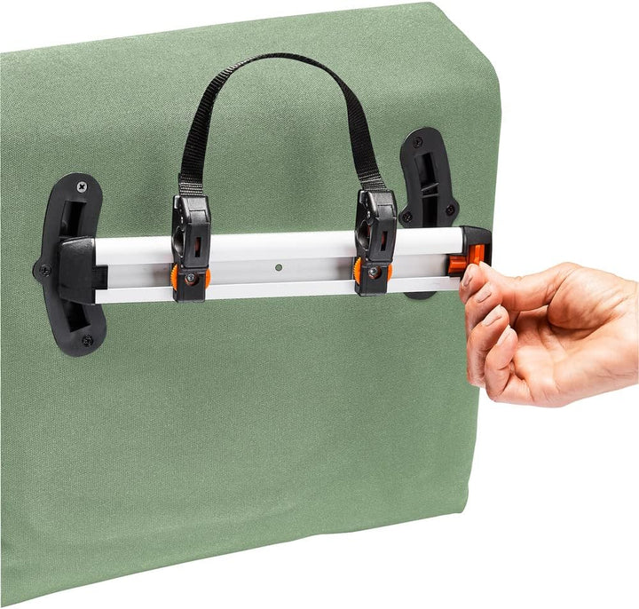 VAUDE Fahrradtasche für Gepäckträger Augsburg IV 20L Einheitsgrösse Willow Green, Einheitsgrösse Wil