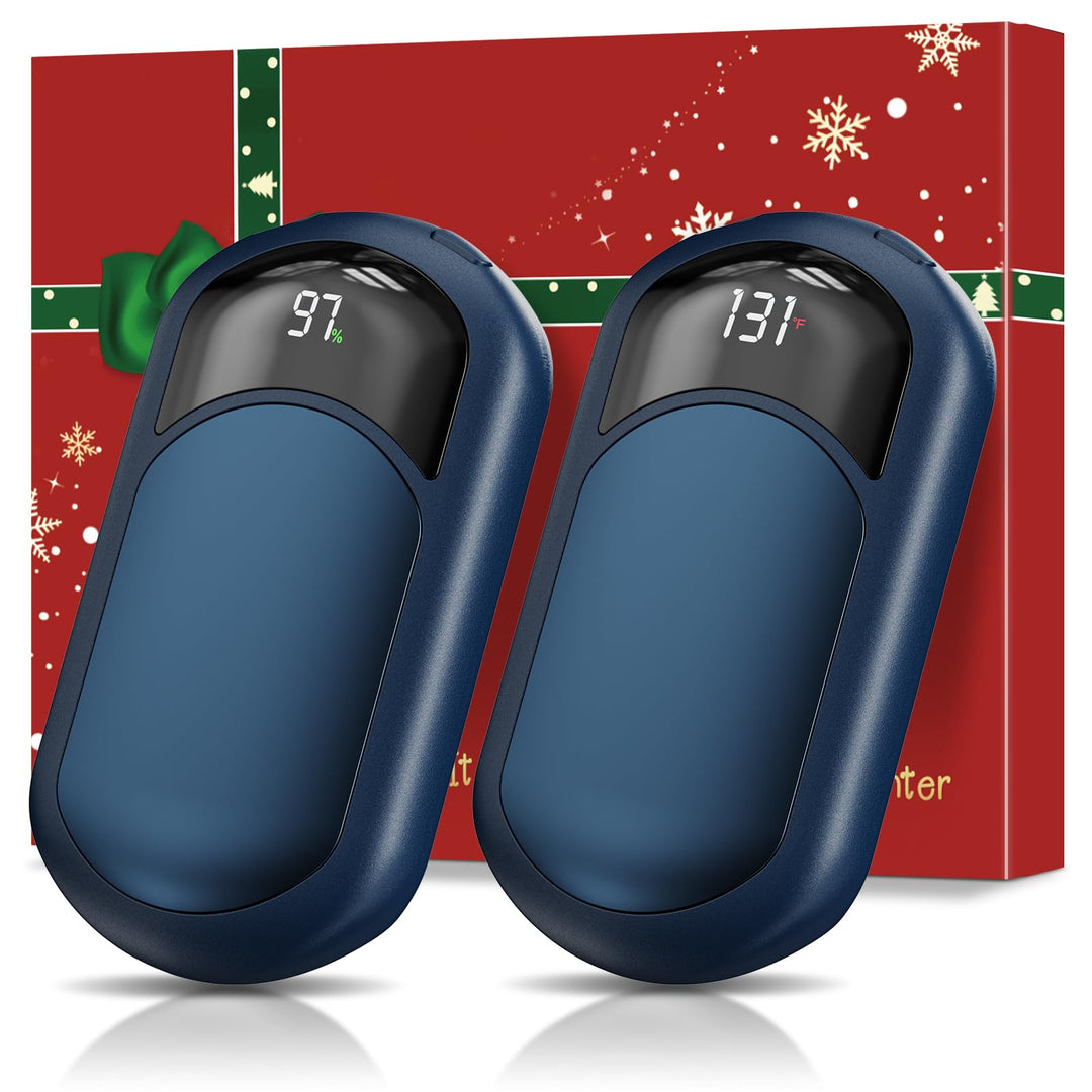 Macchiatto Handwärmer Elektrisch 2er Set,Wiederverwendbar 3200mAh Taschenwärmer,Wiederaufladbar,3 Wä