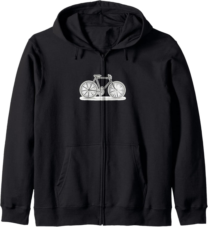historisches Vintage Fahrrad Classic Bike Radfahrer Kapuzenjacke