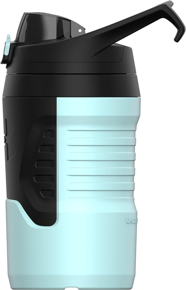 Under Armour UA 32oz Playmaker Jug Breeze Blue Schwarz und Marineblau, Schwarz und Marineblau