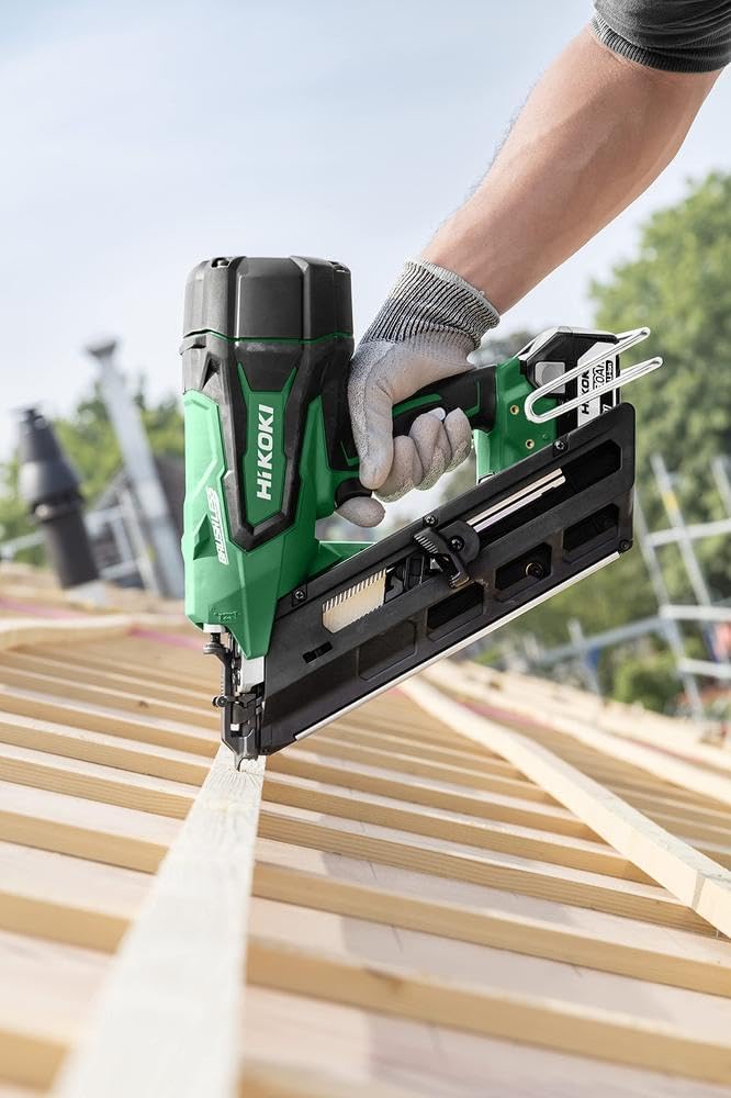 HiKOKI Akku Streifen Nagler 34° NR1890DBCL (18V, Li-Ion, Brushless, 120J, Schutzbrille, Air-Spring-D