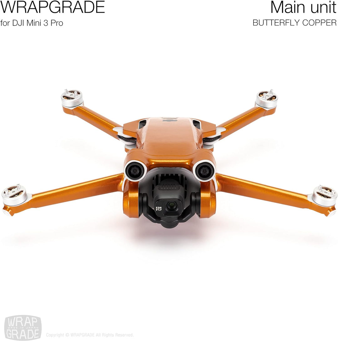 WRAPGRADE Skin Kompatibel mit DJI Mini 3 Pro (Butterfly Copper)