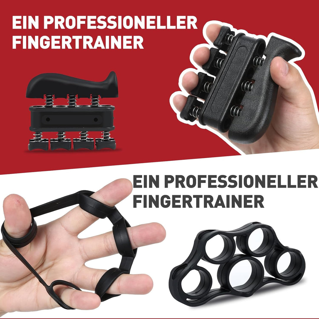 GOORFACHandtrainer Fingertrainer (6-teilig) Griffkraft Trainer Krafttraining Griffstärker Verstellba