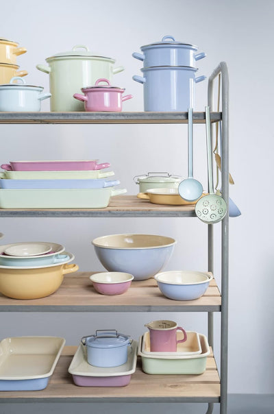Riess, 0045-006, Bratpfanne 29/18, CLASSIC - BUNT/PASTELL, Farbe Gelb, Masse 29 x 18 cm, Höhe 5.2 cm