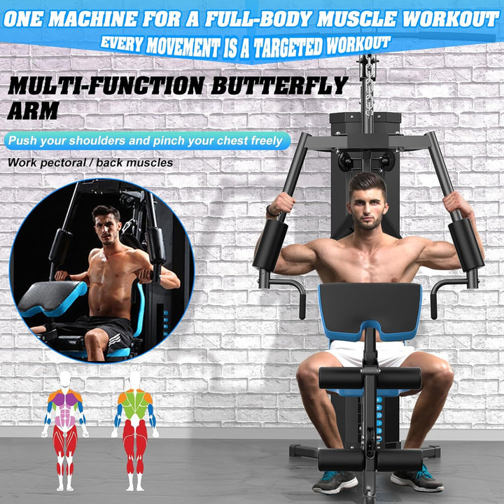 WINNOW Heim Gym Multifunktionales Ganzkörper-Heimfitnessgerät für Heimtrainingsgeräte Trainingsgerät