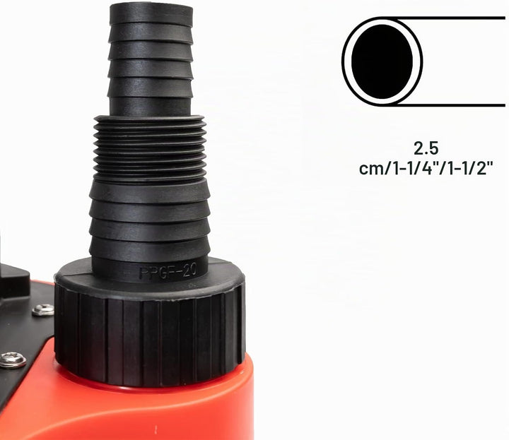 Grafner Drainage Tauchpumpe 750 Watt bis 13000 l/h Förderleistung, mit Schwimmschalter, flachabsauge