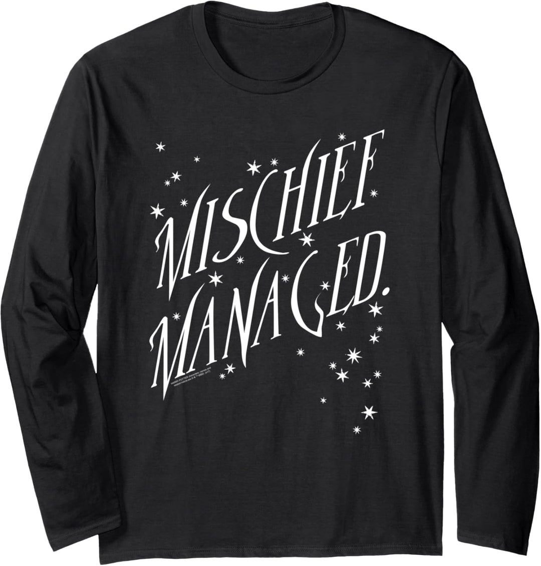 Harry Potter Mischief Managed Quote Langarmshirt