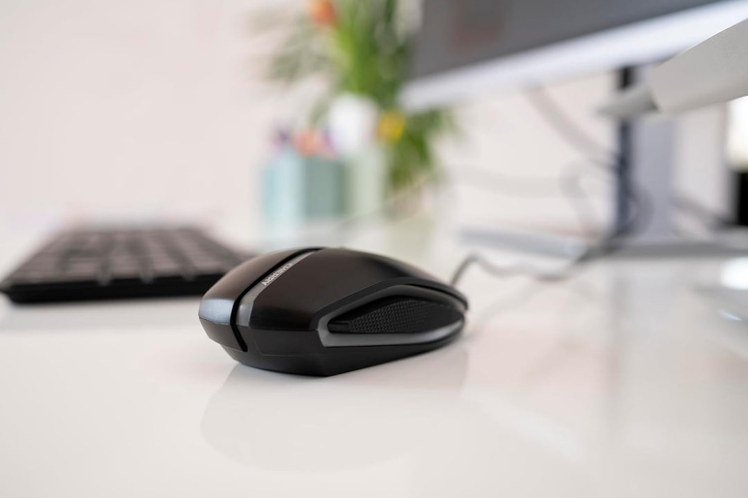 CHERRY GENTIX 4K, Kabelgebundene Maus, Ideal für Nutzung mit Ultra-HD Monitoren, 6 Tasten, bis zu 36