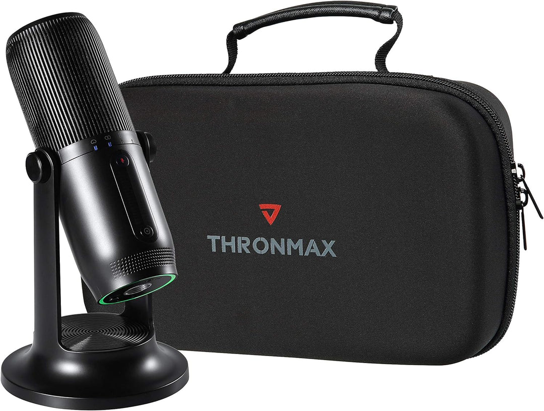 Thronmax Mdrill One (M2KIT) Kondensator Mikrofon SET (Schwarz) für professionelle HD Aufnahmen (48kH