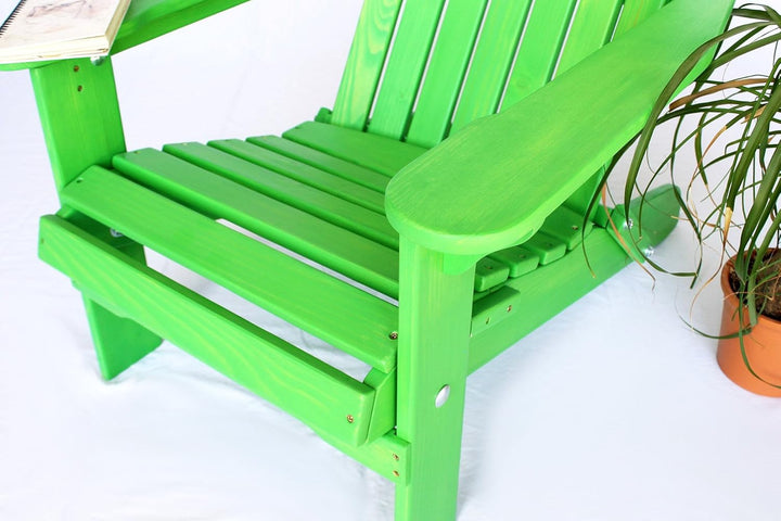 DanDiBo Strandstuhl Holz Grün Gartenstuhl klappbar Adirondack Deckchair, Grün