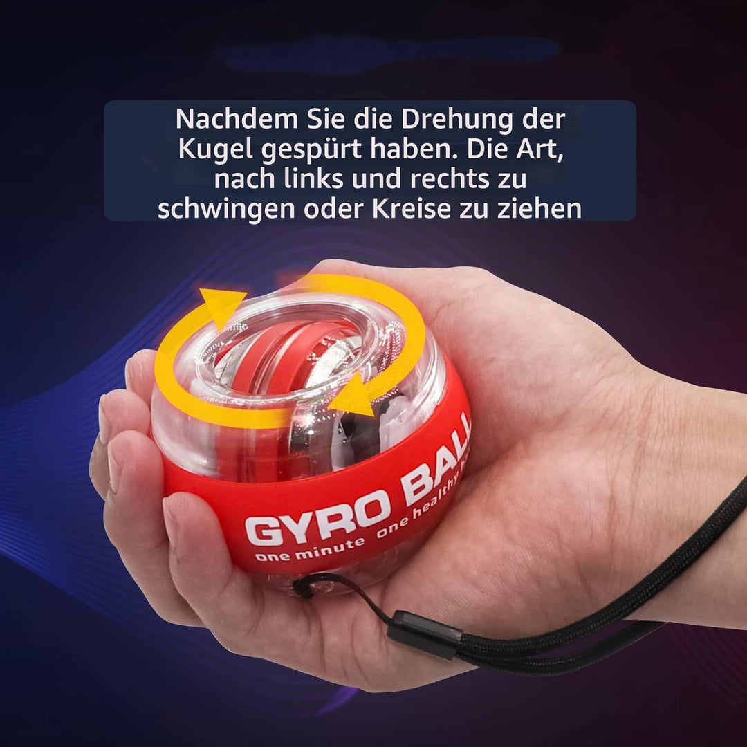 Handgelenktrainer-Ball, Auto-Start, Handgelenkstärker, Gyroskopischer Unterarm-Trainer, Gyro-Ball zu