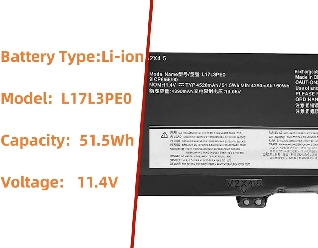 PUGASR L17L3PE0 L17C3PE0 Laptop Akku Kompatibel mit Lenovo Yoga 730-15IKB 730-15IWL Series Notebook