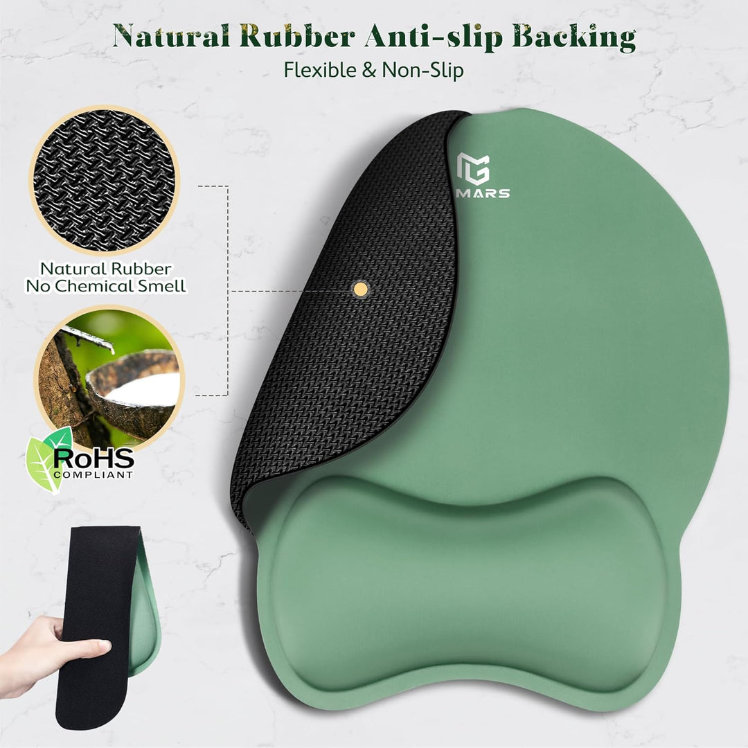 Gimars Ergonomisches Mauspad mit Gelkissen, XL Handballenauflage Tastatur mit Untersetzer, Mousepad