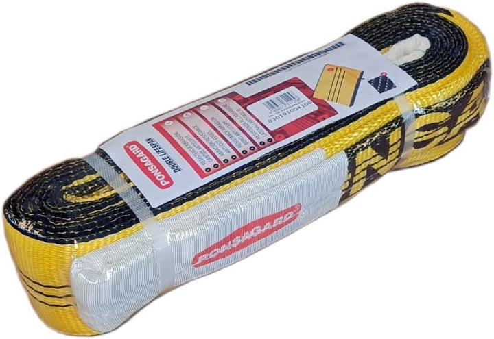 PONSA. 3t-3m. Schlaufen-Hebebänder mit Schlaufen aus Polyester 3000- kg - 3- meter - 90mm breit, mit