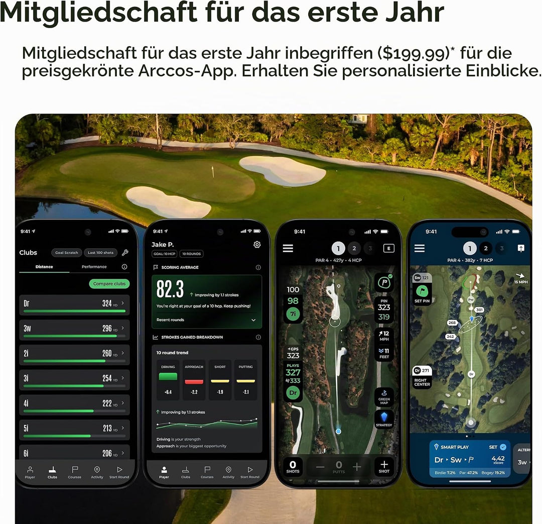 Arccos Smart Sensors (Gen 4, Grün) Grün Gen 4, Grün Gen 4