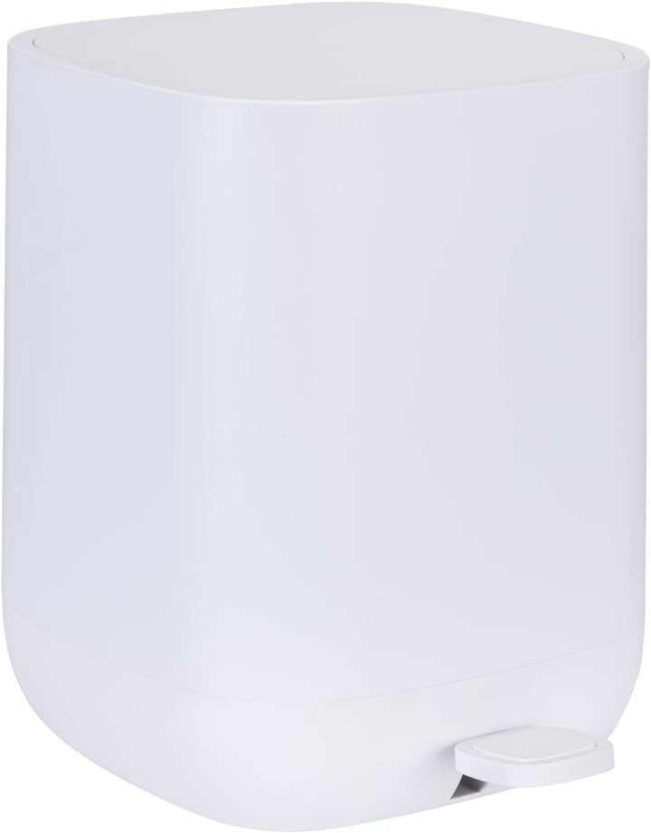 WENKO Treteimer Mod. Davos Kosmetikeimer 6,5 Liter mit Easy-Close Absenkautomatik aus BPA-freiem Kun