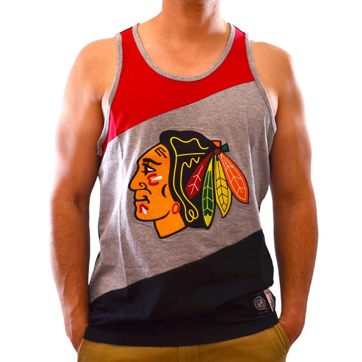 Mitchell & Ness NHL Tank Top Colorblocked Chicago Blackhawks XL Mehrfarbig, XL Mehrfarbig