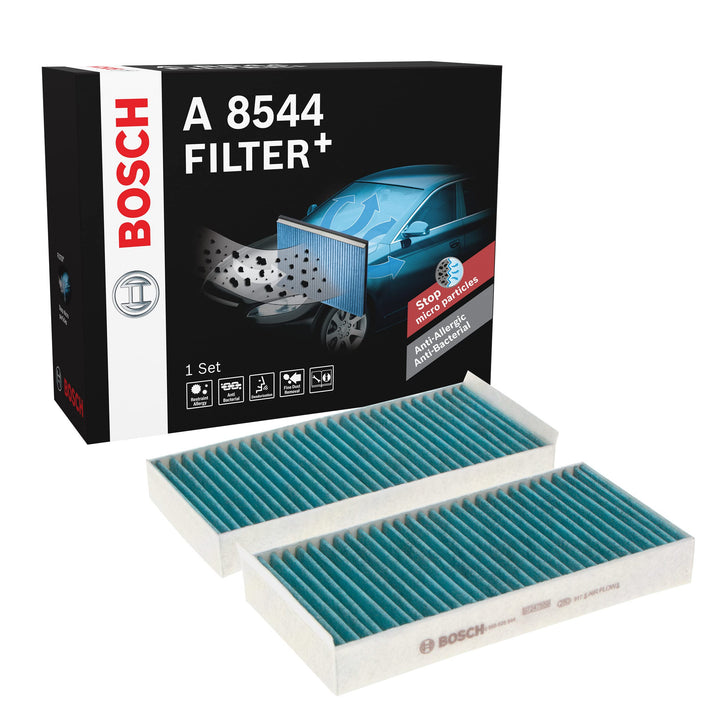Bosch A8544 - Innenraumfilter Filter+ Antibakterielle Innenraumfilter, Antibakterielle Innenraumfilt