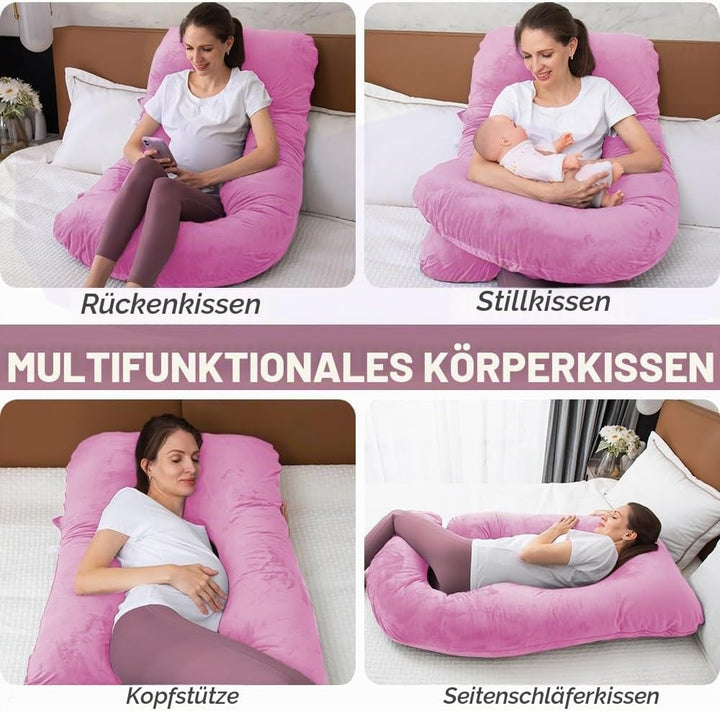 Schwangerschaftskissen aus geschreddertem Memory-Schaum zum Schlafen, Mutterschaftskissen für Schwan