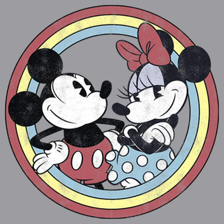 Disney Jungen Mickey Minnie Circle Hoodie M Sportlich Heather, M Sportlich Heather