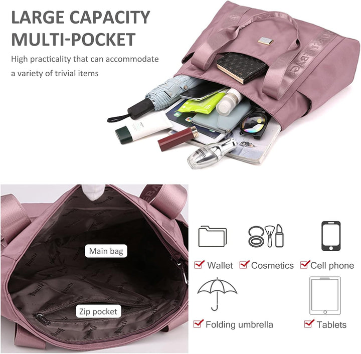 NICOLE &amp; DORIS Schultertasche Damen Gross Handtasche Shopper Multi Tasche Umhängetasche Tote Bag Cas