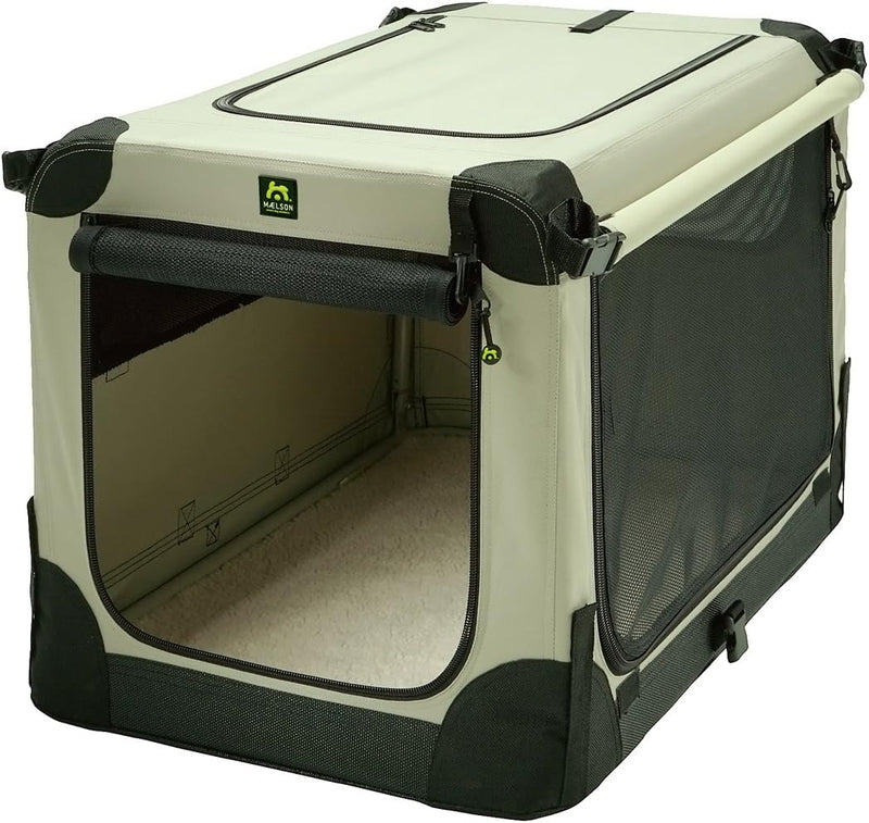 Maelson Soft Kennel faltbare Hundebox -beige - S 72 - (72 x 52 x 51 cm) hautfarben L 72 x B 51 x H 5