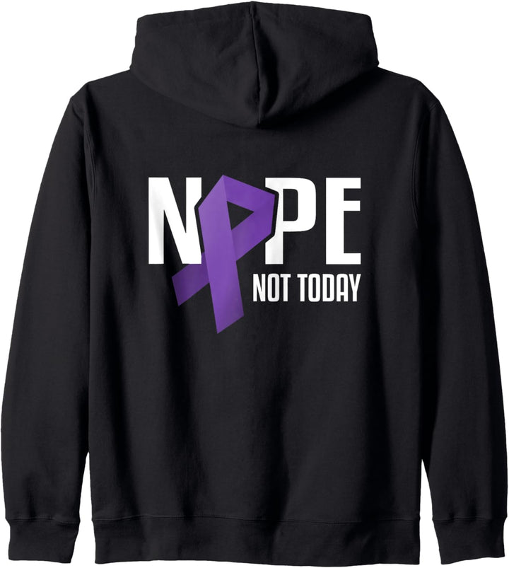 Nope Not Today Hodgkin Lymphoma Krebs Stützband Kapuzenjacke
