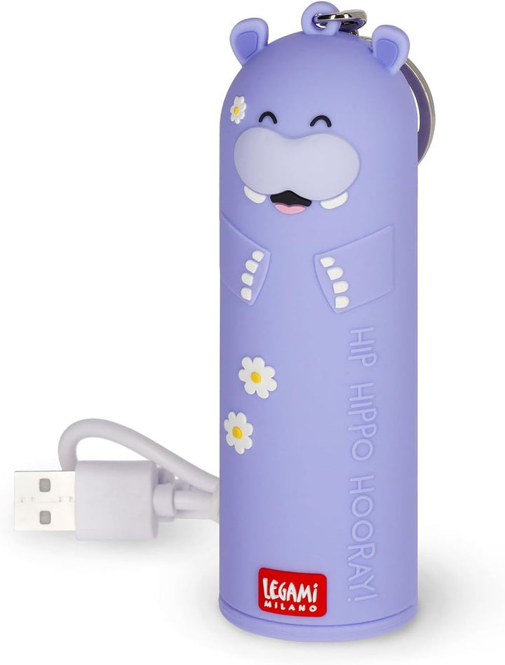 Legami - Tragbares Ladegerät - My Super Power, lädt 2 Geräte gleichzeitig, USB-Kabel Typ C im Liefer