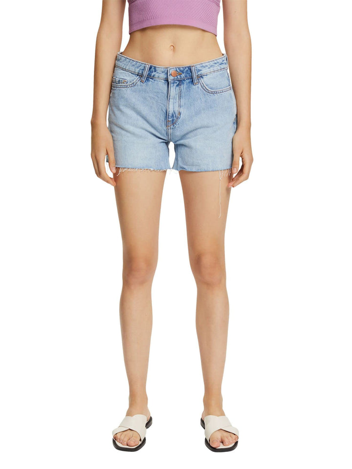 ESPRIT Damen Jeans-Shorts 31 903/Blue Light Wash, 31 903/Blue Light Wash