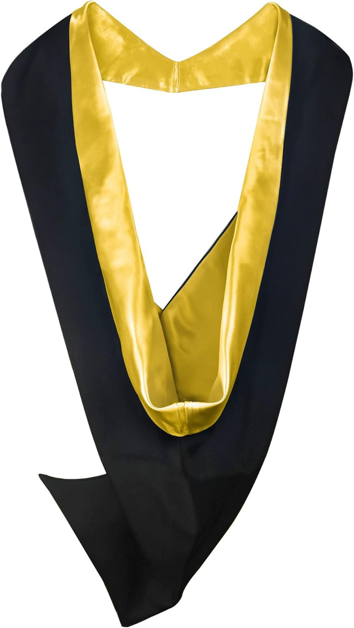 GraduationMall UK Academic Bachelor Graduation Hood Unisex Einheitsgrösse Gold, Einheitsgrösse Gold
