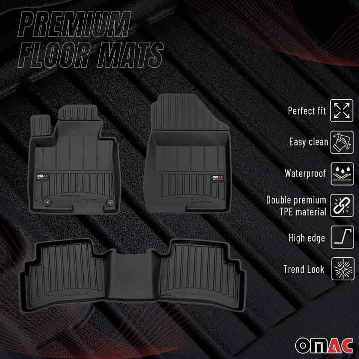 OMAC Gummi Fussmatten kompatibel mit Hyundai Tucson 2021-2024 Premium TPE Automatten 4tlg